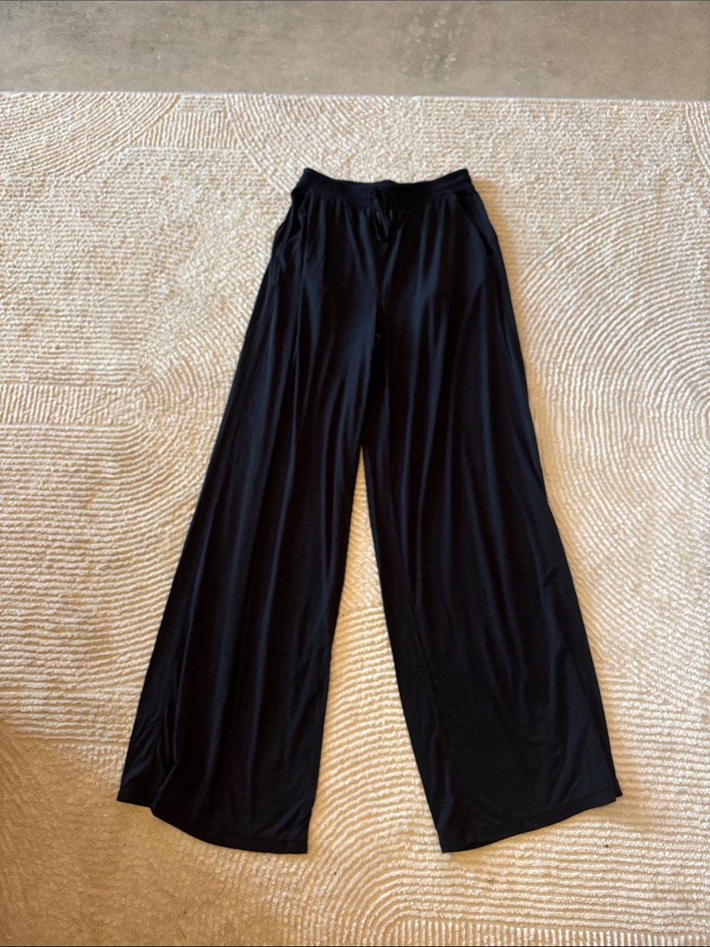 lululemon athletica Black Wide-Leg Relaxed Pants